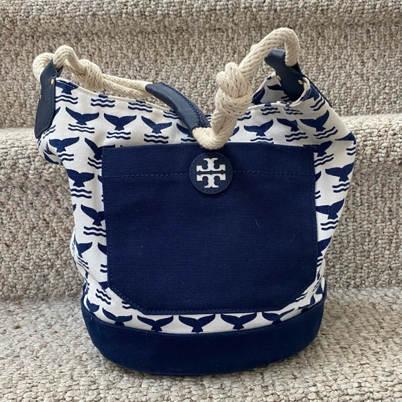 Tory Burch Canvas “Whale Tail” Bag